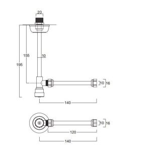 Угловой кран Simas Accessori 120006cr хром
